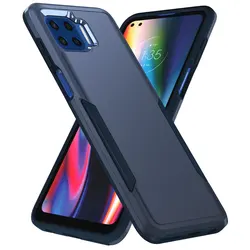 Durable Shockproof Hybrid Case - Dual Layer Design for Pc tpu (Blue)