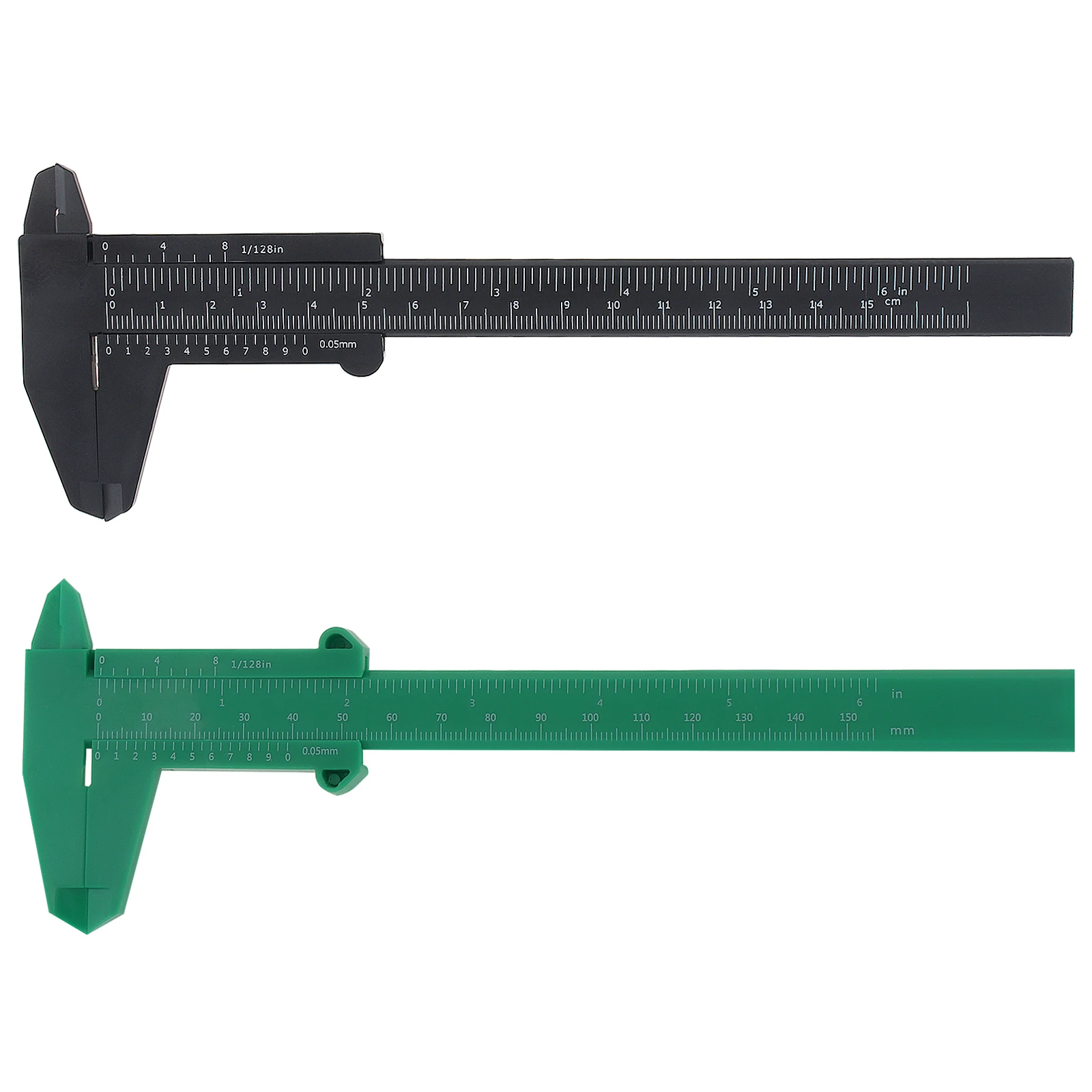 1Pc 0-150Mm Scala A Doppia Regola Calibro A Corsoio In Plastica Calibro A Quadrante Per Studenti Micrometro Righello Di Misurazione Misuratore Di Prof