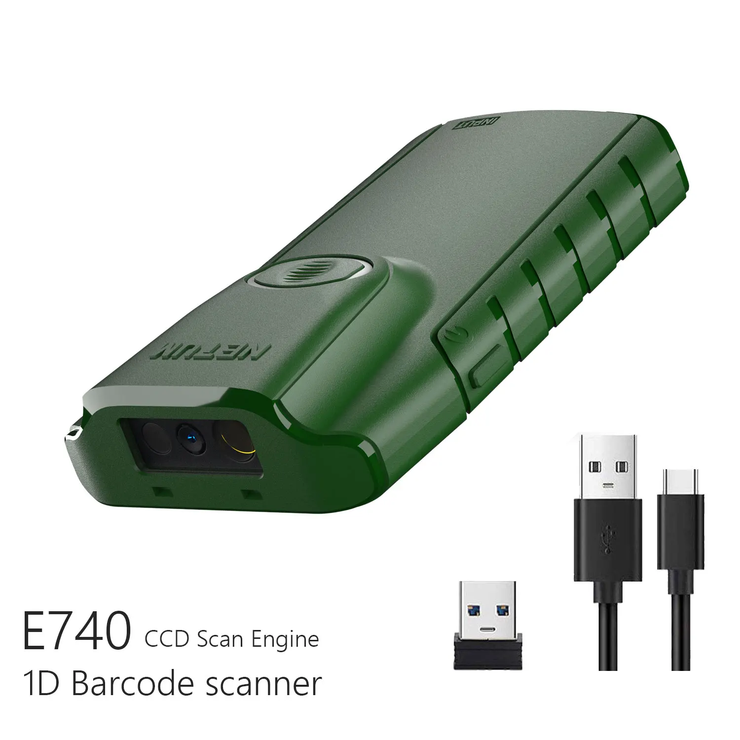 NETUM E800 Bluetooth 2D Barcode Scanner Pocket QR Reader for Android Windows