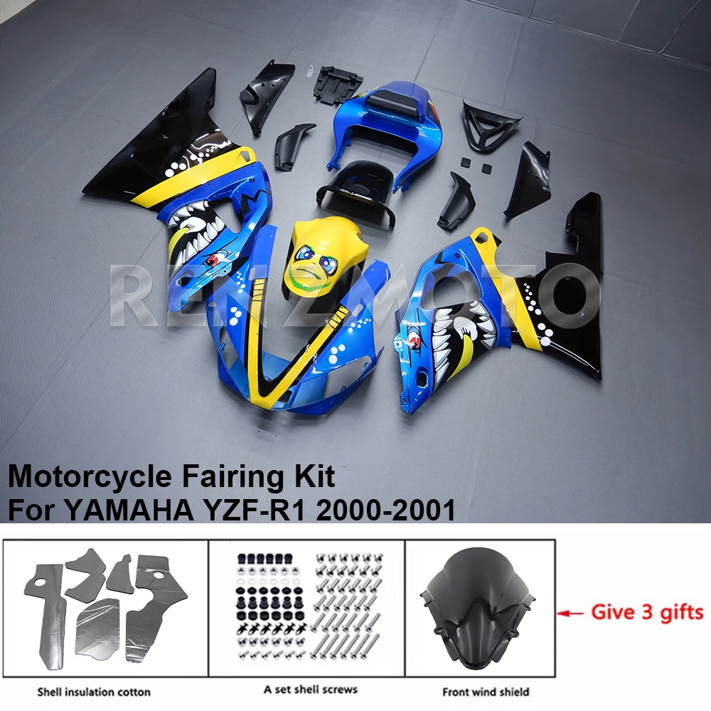 

For YAMAHA YZFR1 R1 2000-2001 Fairing R/Z Y0RB01 Motorcycle YZF-R1 Set Body Kit decoration Plastic Guard Plate Accessories Shell