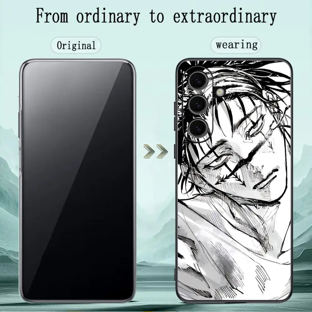 Choso Cool Anime Man Design Soft Black Phone Case