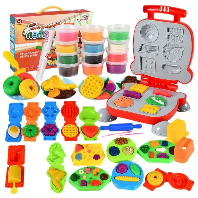 New Clay Plasticine Special Hamburger Machine Mold Children's Play House DIY Plasticine Clay Tools 3