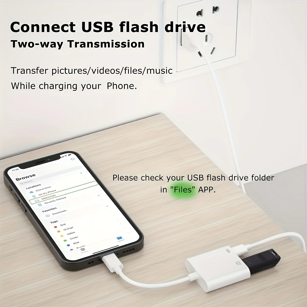 Versatile 2-in-1 Type-C Lightning OTG Adapter and USB 3.0 Converter