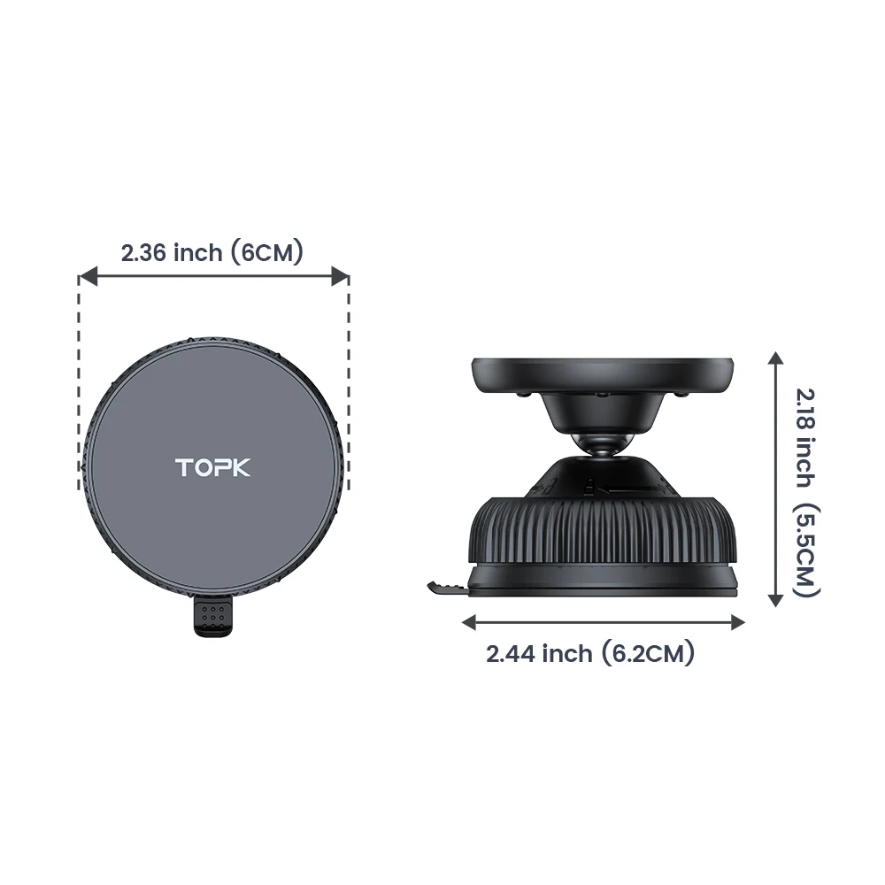 D56X For Mag-Safe Magnetic Car Phone Holder Strongest Suction Strongest Windshie