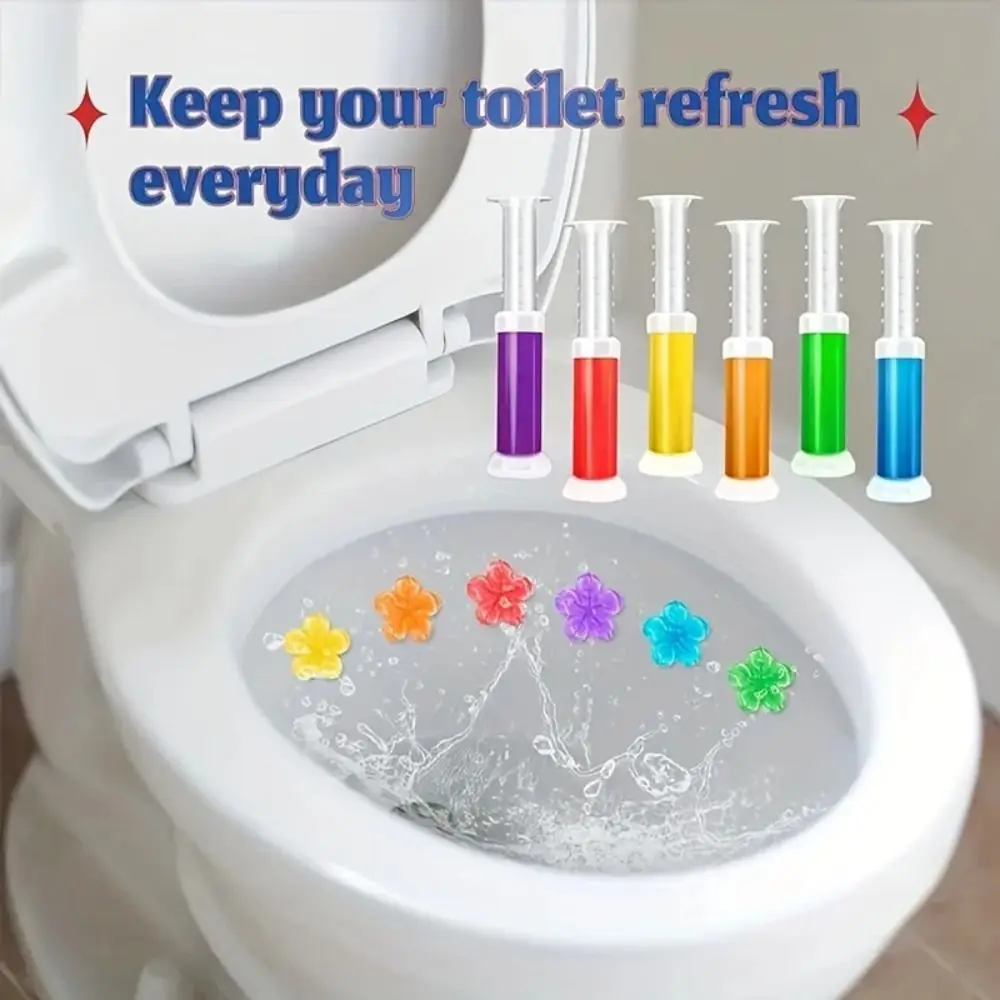 Flower Toilet Cleaner Gel Toilet Deodorant Aromatic Drain Cleaning Detergent Air Freshener Remove Odors Home Bathroom