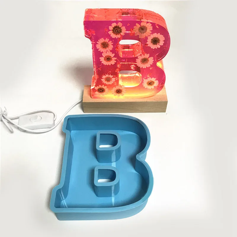 26 Letter 16CM Big Size Alphabet Resin Molds Pendant DIY Crafts Epoxy Crystal Jewelry Making Tools Casting Moulds |