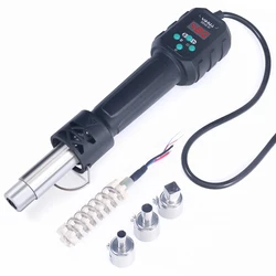 YIHUA Adjustable Temperature Digital Heat Gun Soldering Rework Station, 700W - 220-240V UK plug (8858-IV SET2)