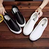 New Shoes for Men Leather Casual Shoes Spring Fashion Concise Flat Shoes 2 Colors Slip-on Loafers 1