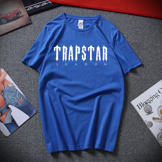 Limited New Trapstar London Men's Clothing T-Shirt XS-2XL Men Woman fashion t-shirt men cotton brand teeshirt Blue