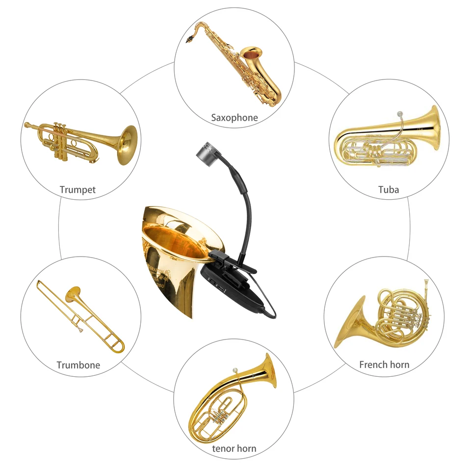 Kimafun-マイク付きワイヤレスマイク,2.4g,sxcophone用クリップ