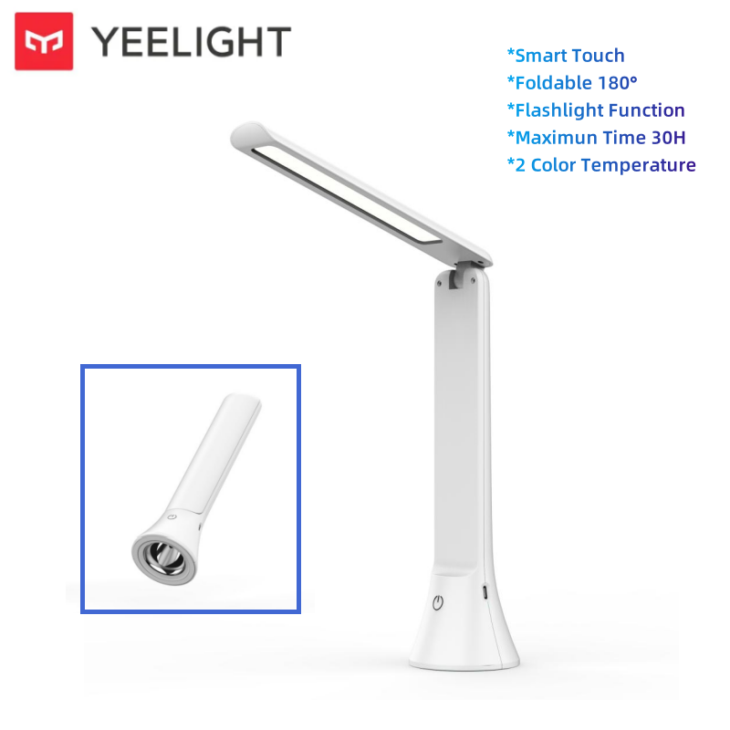 YEELIGHT Charging Table Lamp LED Flashlight Desk Lamp Foldable dimming 2 color temperatures 5500K Type-c charging