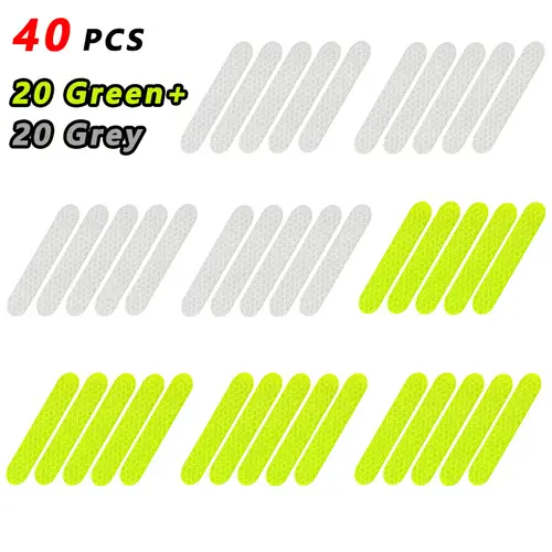 80-10PCS Helmet Safety Warning Reflective Stickers Strip Waterproof High Visibility Reflector Tape For Night Riding Walking Car - Image 13
