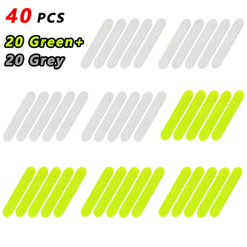 80-10PCS Helmet Safety Warning Reflective Stickers Strip Waterproof High Visibility Reflector Tape For Night Riding Walking Car - Image 13