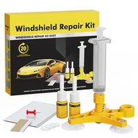 Windshield Repair Kit with Pressure Syringes Quick Fix Car Cracked Glass Windscreen Resin Sealer Auto Window Screen Polishing 1