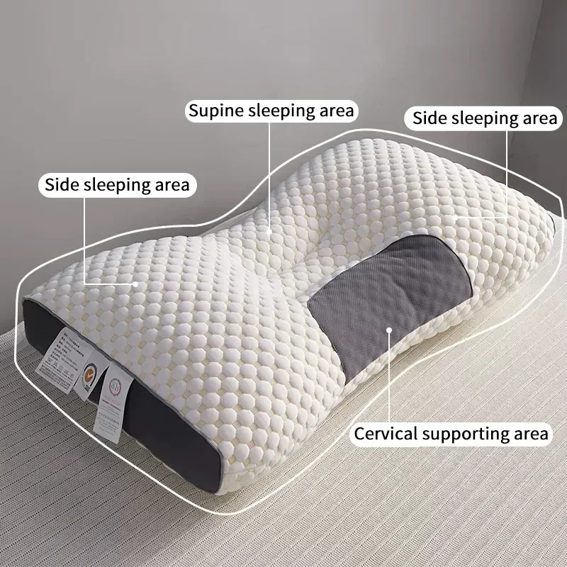 Neck Pillow Concave Convex Design Helps Massage Neck Fiber Helps Sleep