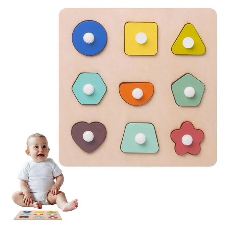 

Wooden Number Puzzles Number Shape Peg Puzzles Geometry Shape Recognition Toys Puzzles Board Toddler Preschool Learning Toys For