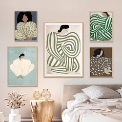Abstract Sofia Lind Body Line Modern Posters Canvas Painting Wall Art Print Pictures Living Room Interior Home Decoration