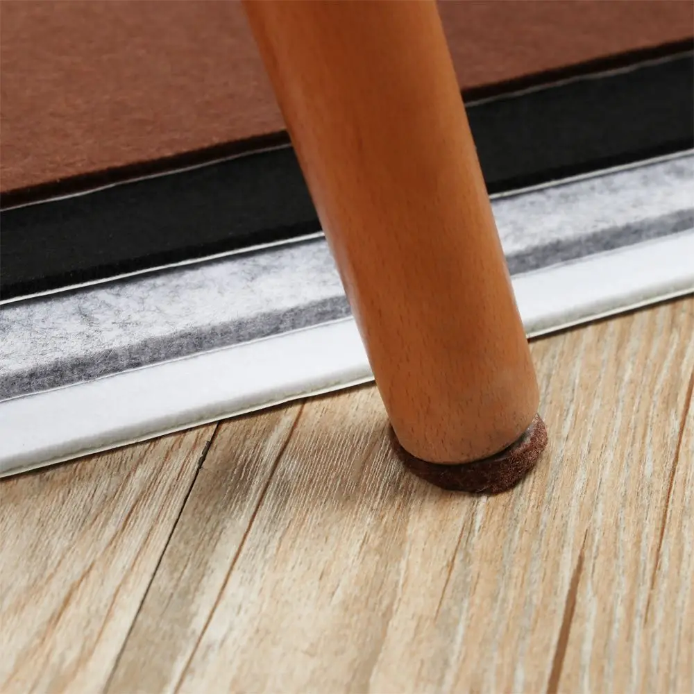 Self Adhesive Furniture Leg Anti Slip Chair Table Mats Felt Pads Anti Scratch Floor Protection DIY Cutting 1 Sheet furniture leg pads,furniture pads