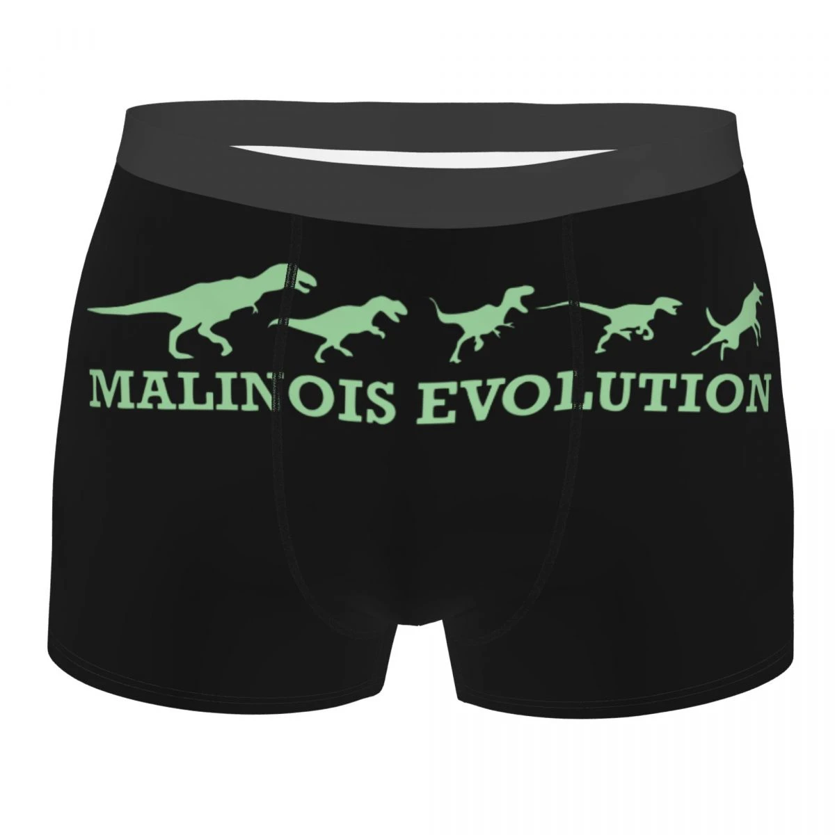 Men Malinois Evolution Underwear Belgian Dog Funny Boxer Briefs Shorts Panties Homme Mid Waist Underpants S-XXL cheap underwear for men