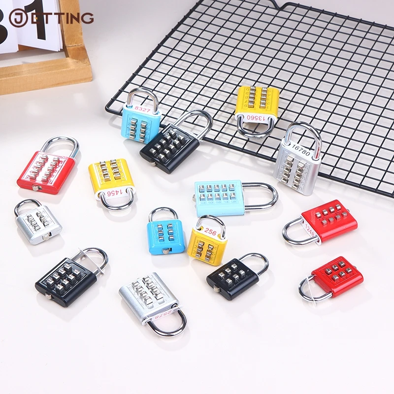 

1pcs Zinc Alloy Password Code Combination Padlock Alloy Suitcase For Luggage Travel Code Anti-thieft Lock Code Keyed Smart Lock