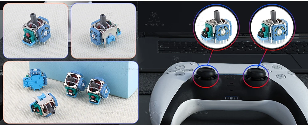 Original ALPS Joystick für PS5 Controller Ersatz Reparatur Kit Gamepad Thumbstick 3D Analog Sensor Modul Langlebige Gaming Teile – Detail 4