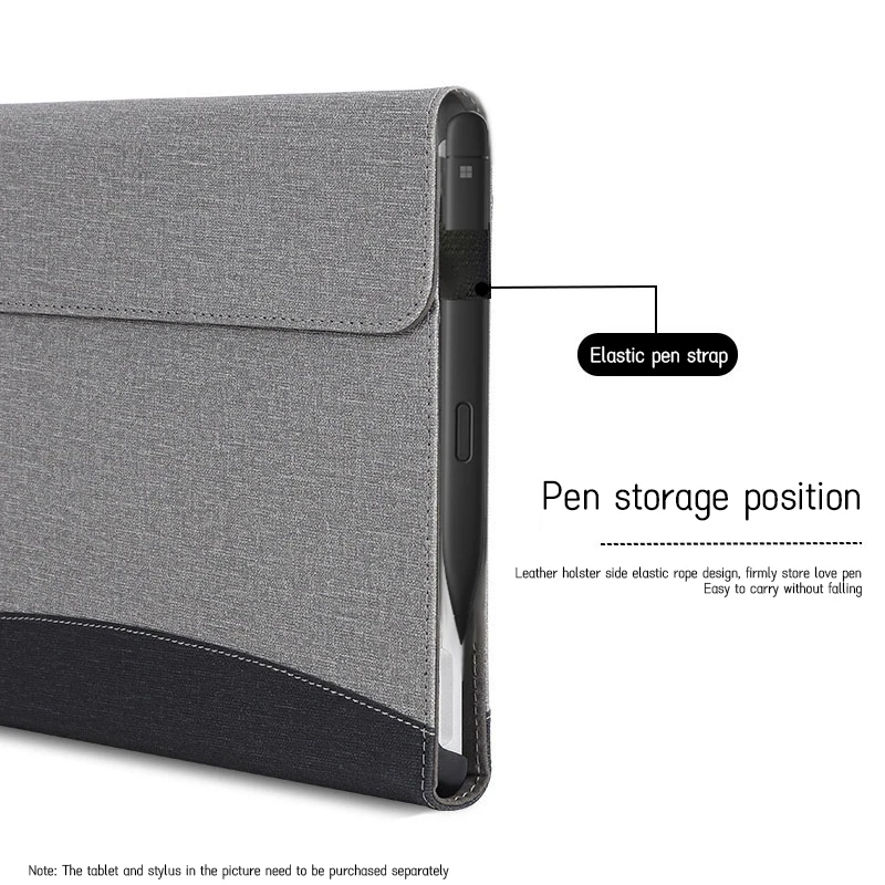 Premium Fabric Stand Cover for 12-Inch Tablet & 2-in-1 Laptop