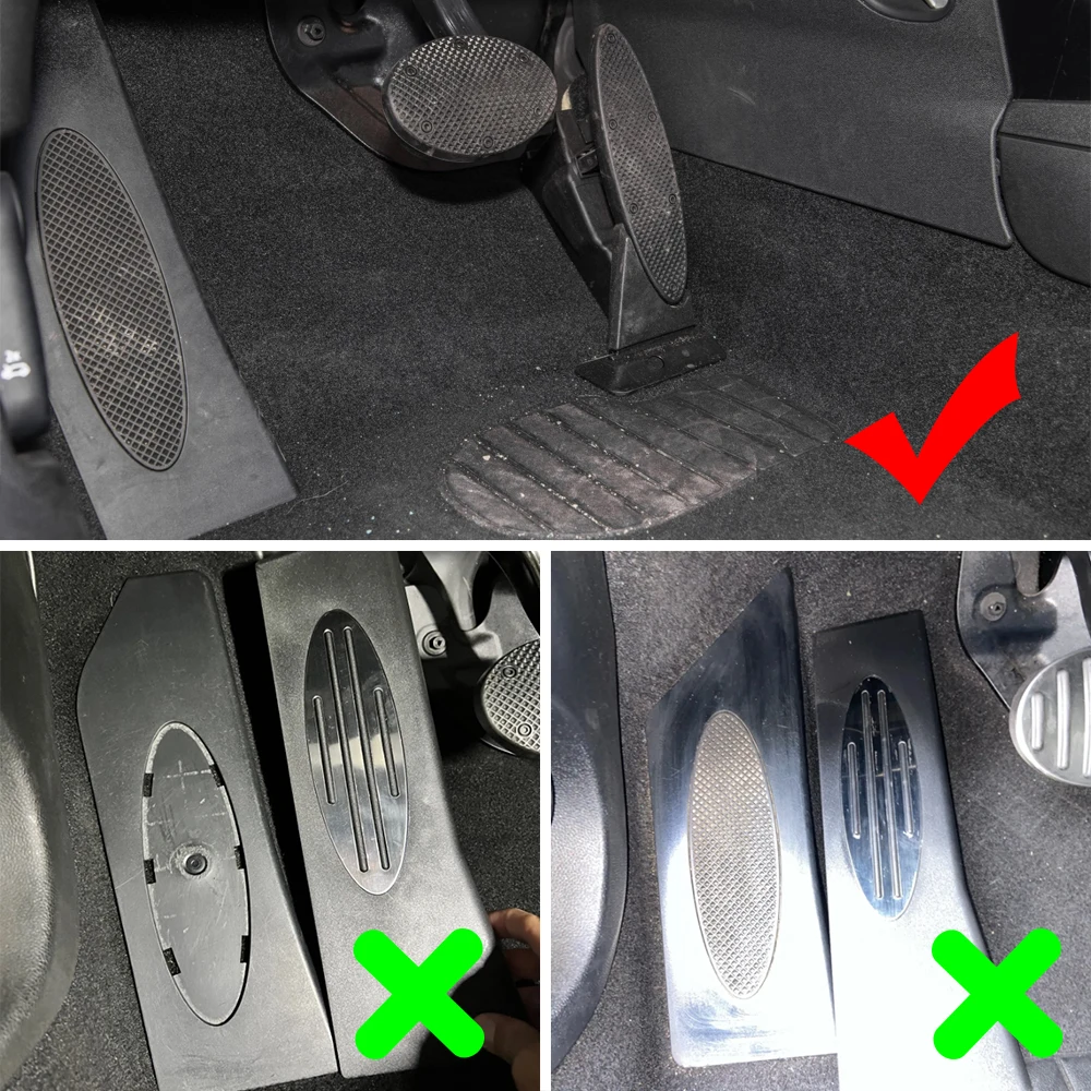Car Pedals Pedal Cover KIQI Car Gas Fuel Brake Pedals Dead Pedal Pads Cover for Mini Cooper JCW R56 R60 R61 F54 F55 PACEMAN COUNTRYMAN CLUBMAN ROADSTER