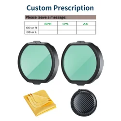 VR Prescription Lenses with Anti-Blue Light and Quick-Release Protective Frame (Customized)