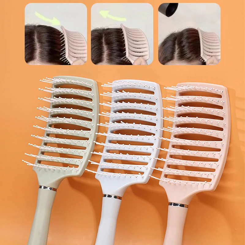 

Hair Brush Scalp Massage Comb Curling Comb Air Cushion Plastic Comb Bristles Air Bag Comb Household Massage Hairdressing Comb