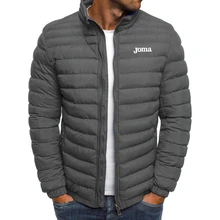 

2022 New Autumn and Winter Men Joma Clothing Jacket Harajuku Style Printed Jacket Men's Zipper Warm Down Jacket