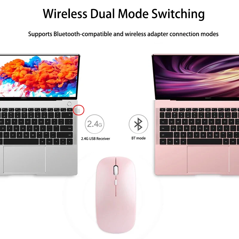 wireless mouse gaming mouse Wireless Gaming Mouse 2.4G Bluetooth-compatible Computer Mouse 1600DPI Silent Ergonomic Mice For PC Laptop Macbook Pro Air ipad