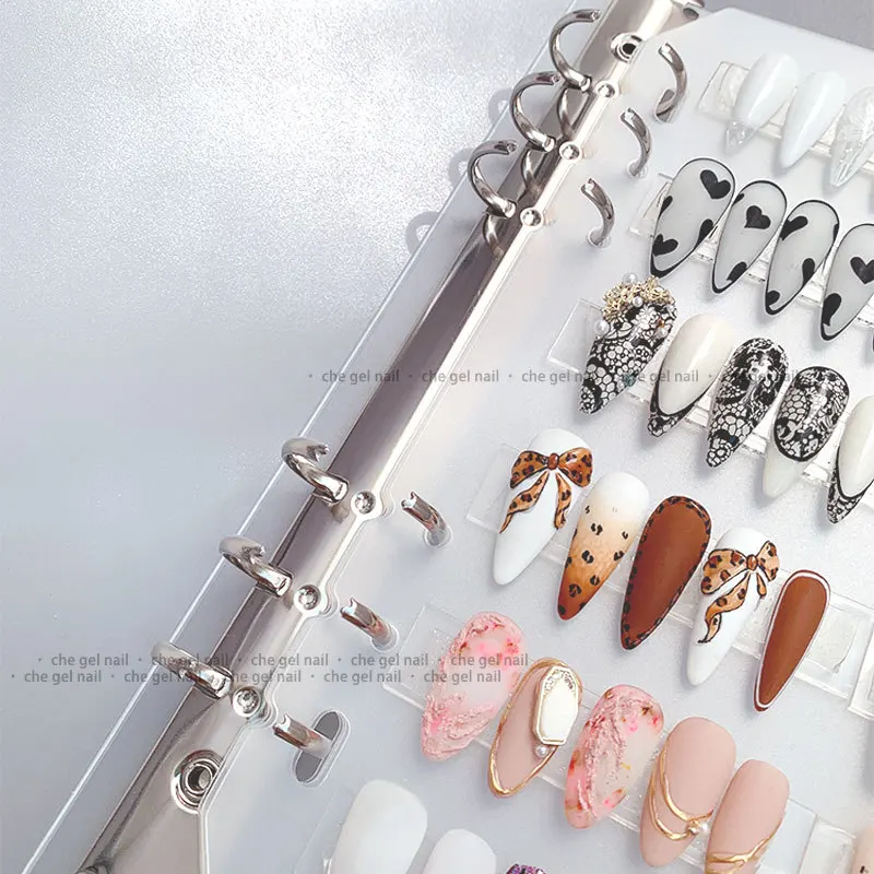 Nail Art Piece Storage and Display Album - Large Capacity, DIY Stylish Organizer