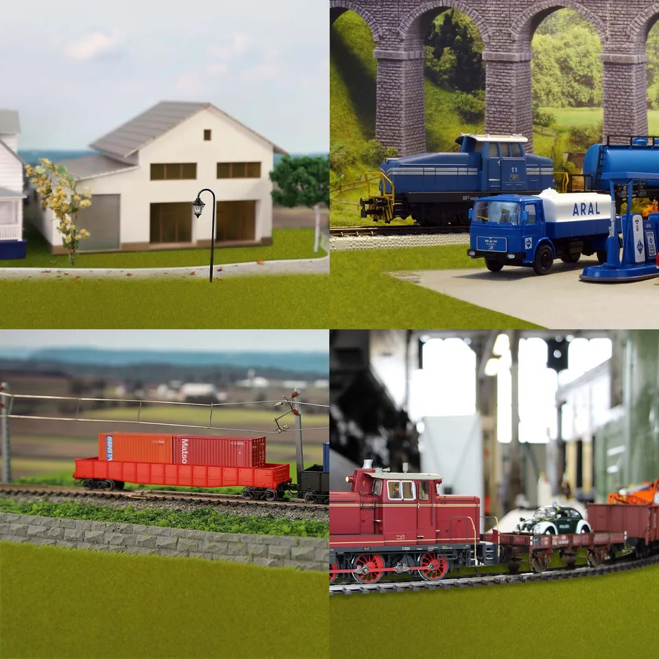 Alfombra De Césped Artificial 200 X 41 Cm - Diseño Para Maquetas De Trenes, Dioramas O Decoración | Color Verde