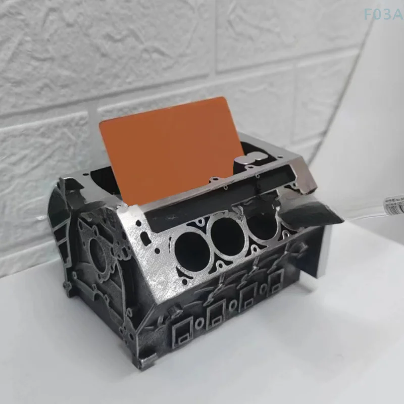 Engine card block pencil holder business organizer displayer ornaments tabletop decoration 1 pc