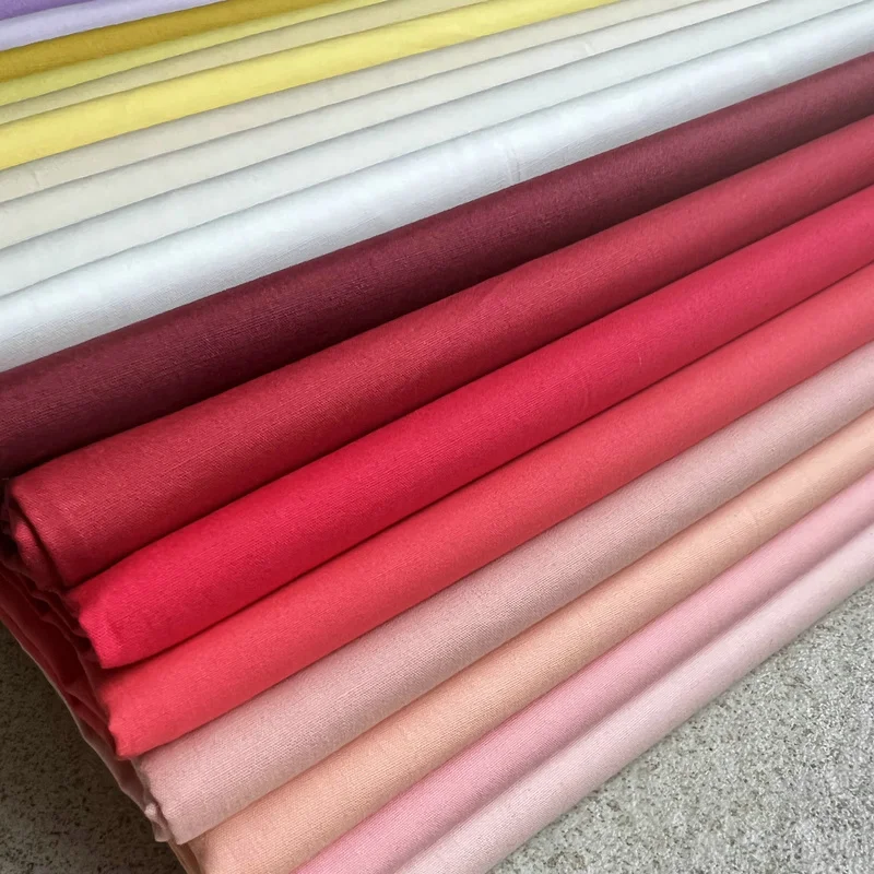 Cotton Fabric 155x50cm 40s Cotton Imitation Solid Color Poplin Clothing Fabric Making Blouse Children's Clothing Cloth
