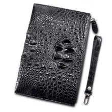 

KEXIMA Cestbeau large crocodile skull leather hand bag thin large capacity envelope envelope bag casual hand male clutch bag