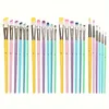 6 件套 Professional Paint Brushes Set, Artist Paintbrush, Easter Egg Brush, Art Painting Supplies, Nylon Round Pointed Flat for Ac 6