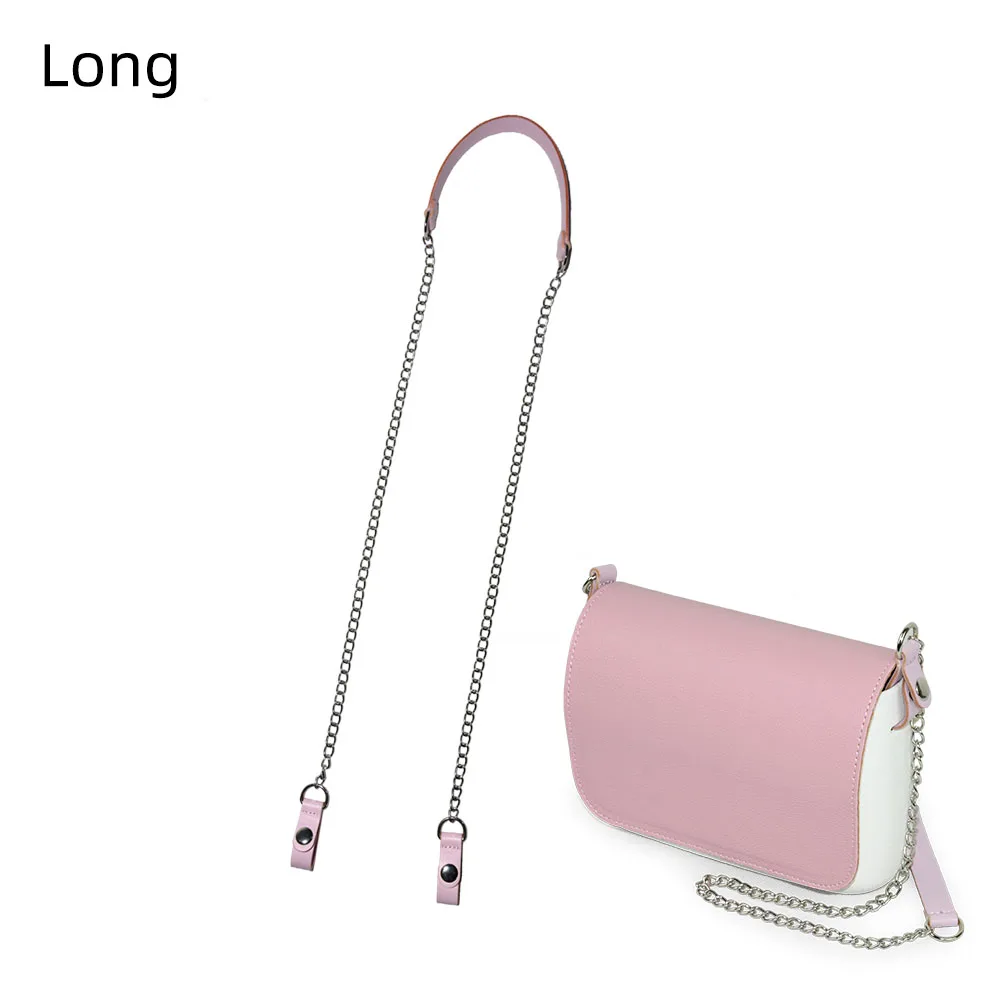 TANQU New colorful long Shoulder Bag Chain with Faux Leather Strap Clip closure for OPocket Obag O bag