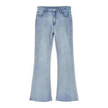 Women'S 2000s Clothes Pants Street Low Rise Flared Jeans Casual Smooth Y2k Baggy Jeans Korean Popular Denim Overalls For Women 6