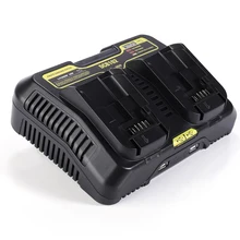 

XR Multi Voltage Double Charger For 10.8-18V Including USB Port DCB102/DCB104 Dual 2 Port Fast Battery Charger UK /US/AU/EU