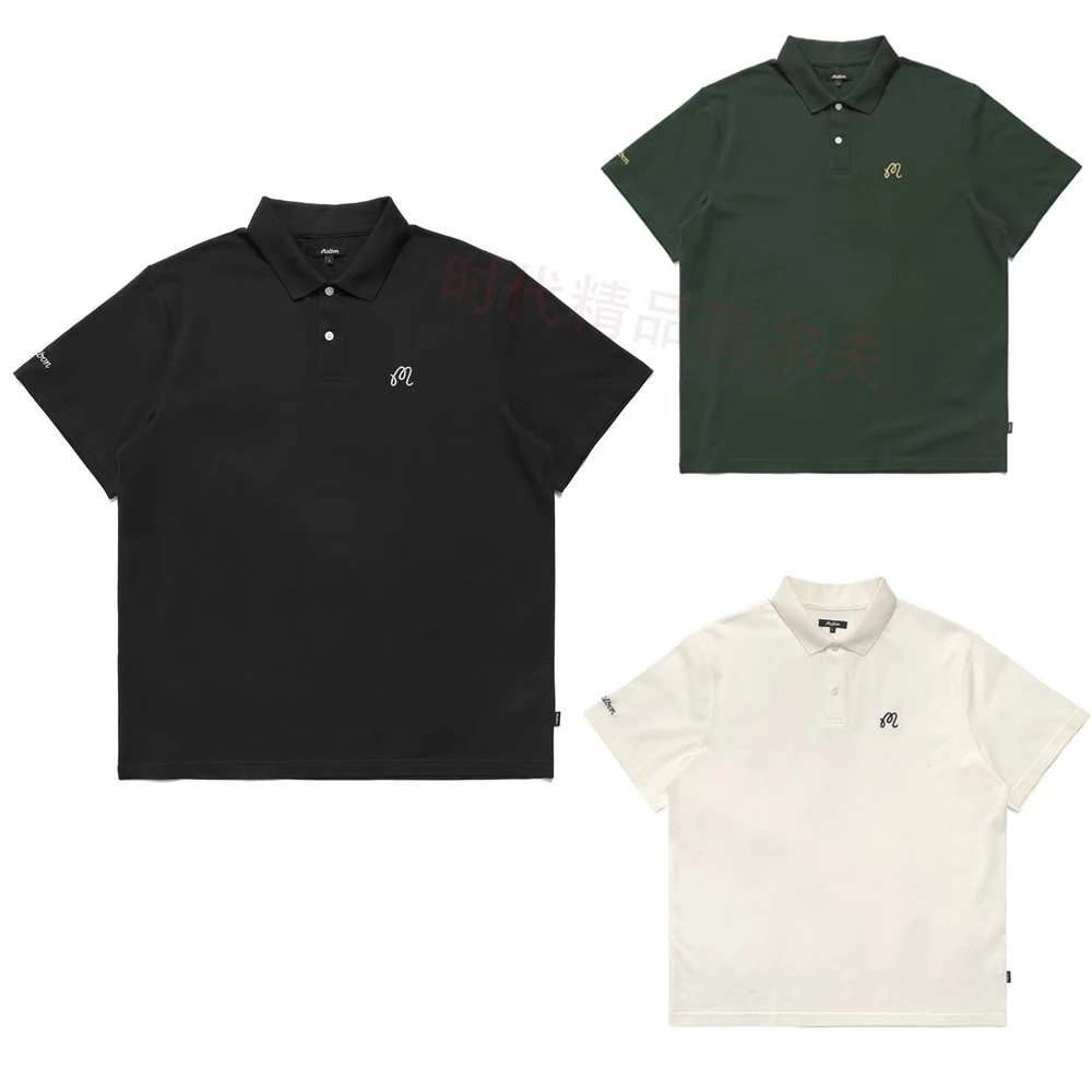 Korean Golf Apparel New 2023 Men's Lapel Polo Casual Breathable Sports