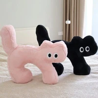 Kawaii Cat Cushion Stuffed Neck Pillows Cute Decorative Cat Cushions Cartoon Sofa Office Neck Rest Cushion Home Decor쿠션 1