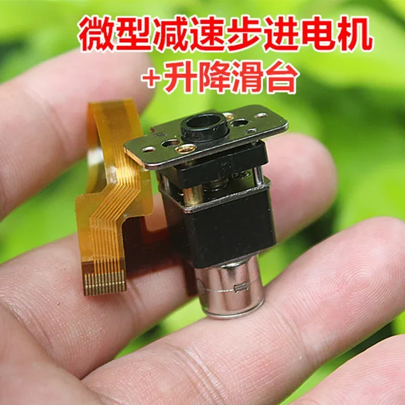풀 메탈 기어 박스 스텝퍼 스테핑 모터, 기어 리듀셋 모터, 스크류 샤프트, 리프팅 슬라이드, 2 상 4 와이어, 직경 10mm