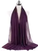 107872-e4d672.jpg Nouveau foulard en mousseline uni pour femme, prêt-à-porter, hijab instantané, châle musulman, hijabs islamiques, écharpe arabe, foulards pour la tête