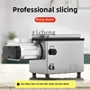ZC Meat Grinder Commercial Electric Stainless Steel Enema Machine High Power Automatic Multifunctional Meat Cutting Machine 3