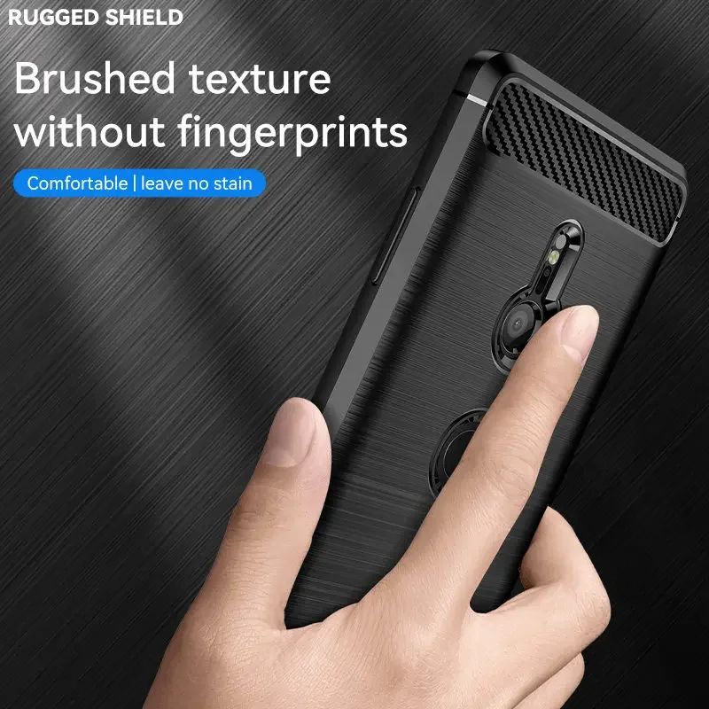 Carbon Fiber Texture Shockproof Protective TPU Case