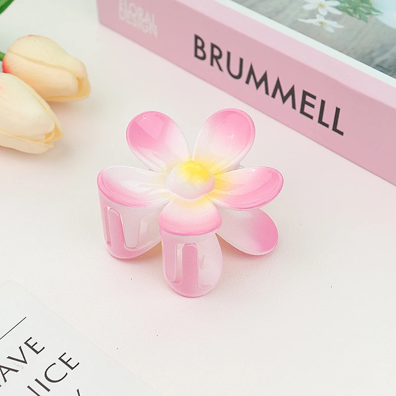 7CM Mattierte Uni-Farbene Blumen-Haarklammern - Premium Haaraccessoires für Frauen/Mädchen (Pferdeschwanz/Haifischklammer) – Detail 24