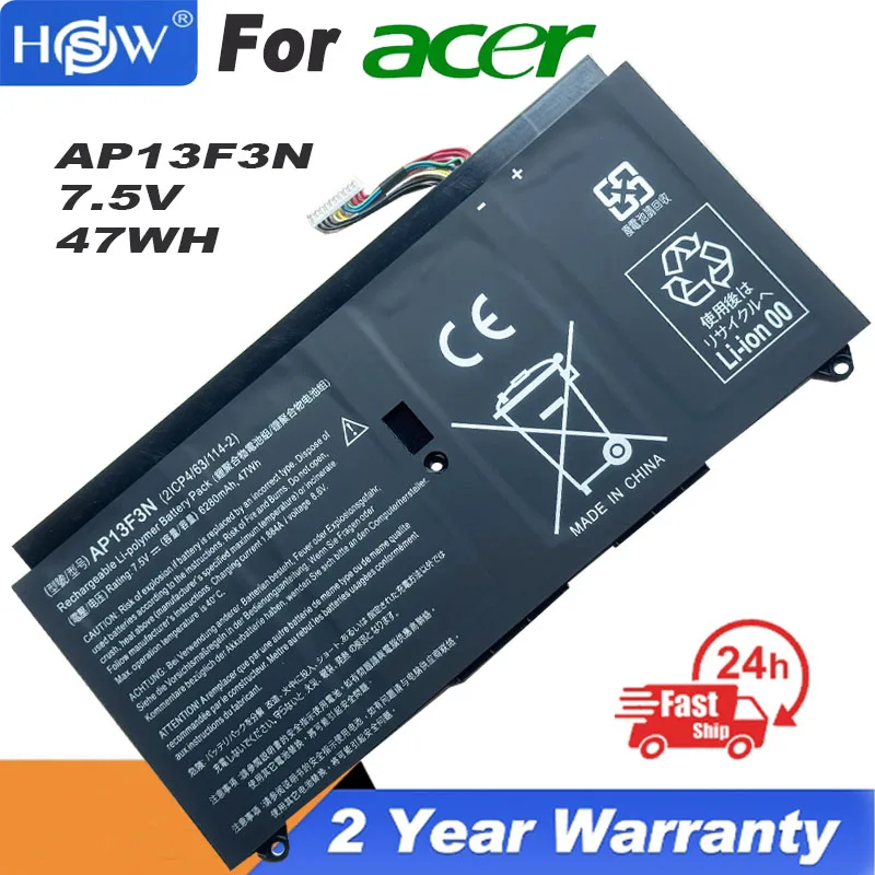

7.5V 47Wh Genuine AP13F3N Laptop Battery For Acer Aspire S7-392 S7-393 Series Ultrabook S7-392-5427 S7-393-5853 Lithium