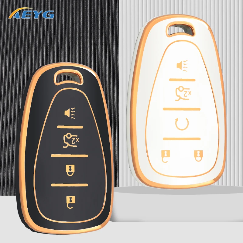 

TPU Car Remote Key Case Cover Shell Fob For Chevrolet Chevy Camaro Cruze Malibu Sonic Volt Tracker Spark Bolt Trax Equinox Aveo