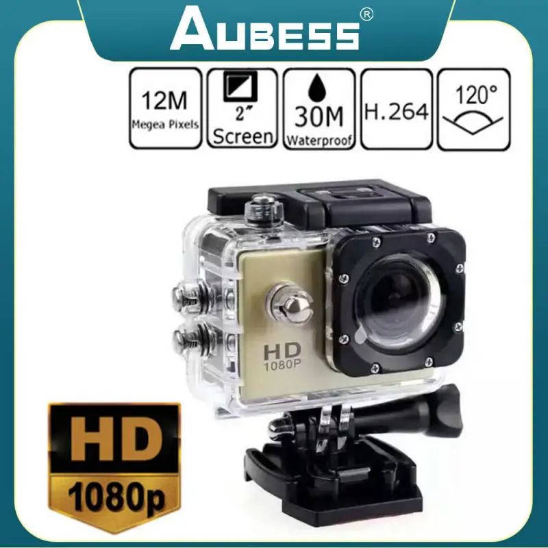 새로운 액션 카메라 HD 1080P 32 기가 바이트 야외 스포츠 액션 캠코더 야외 1.5 인치 DV 비디오 카메라 헬멧 비디오 녹화 웹캠